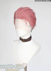 Lace Front>> JJK Jujutsu Kaisen Yuji Itadori pink brown split undercut cosplay wig