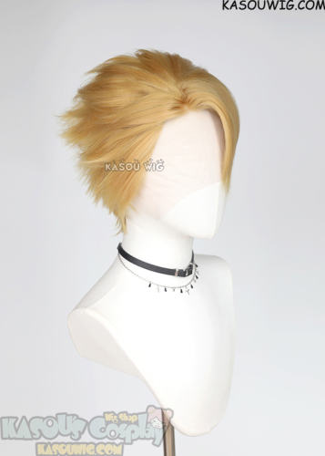 Lace Front>> Yomi no Tsugai Yuru blonde short spiky cosplay wig