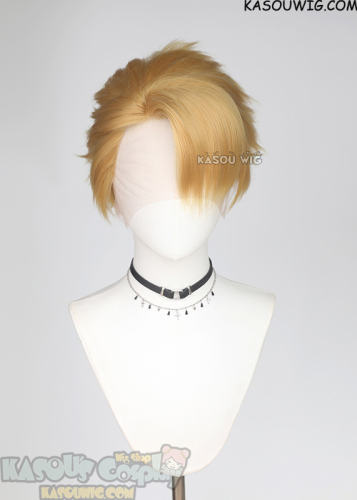 Lace Front>> Yomi no Tsugai Yuru blonde short spiky cosplay wig