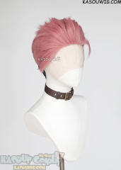 Lace Front>> JJK Jujutsu Kaisen Yuji Itadori pink brown split undercut cosplay wig