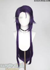 TFC Jester 90cm long side-parted purple straight cosplay wig