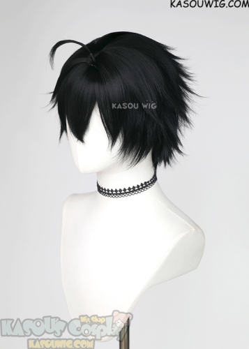 Honkai: Star Rail Dan Heng short black layered cosplay wig