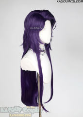 TFC Jester 90cm long side-parted purple straight cosplay wig