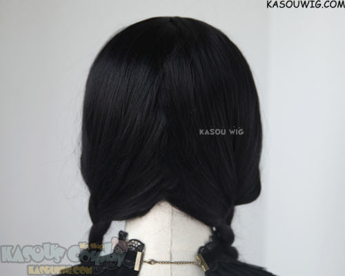 Black Lagoon Roberta 98cm long braided purple black cosplay wig