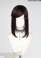 S-3 / KA030 deep brown ponytail base wig with long bangs