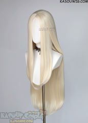 Gachiakuta August 100cm long pale blonde straight wig