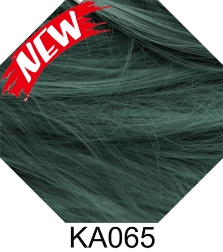 M-LITE-1 KA065 Dark Olive Green shoulder length bob wig with short bangs