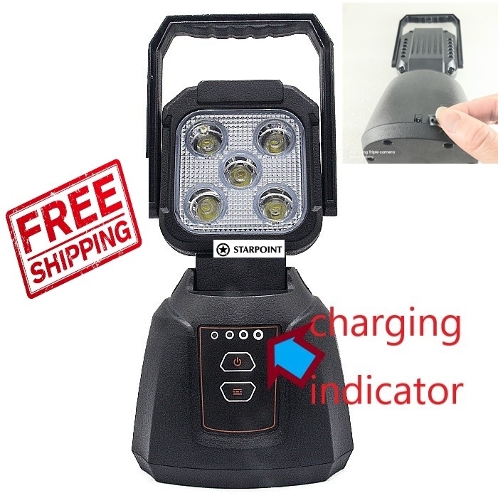 Magnetic LED Work Light Rechargeable LED Work Light for Workshop, Shed, Mechanic