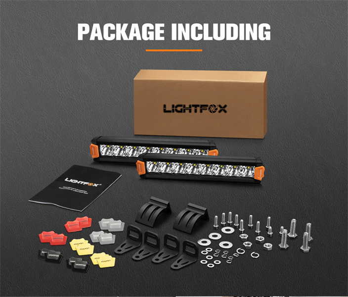 Lightfox Vega Series 8inch LED Light Bar 1 Lux @ 606m IP68 Rating 8,856 Lumens -5 Years Warranty