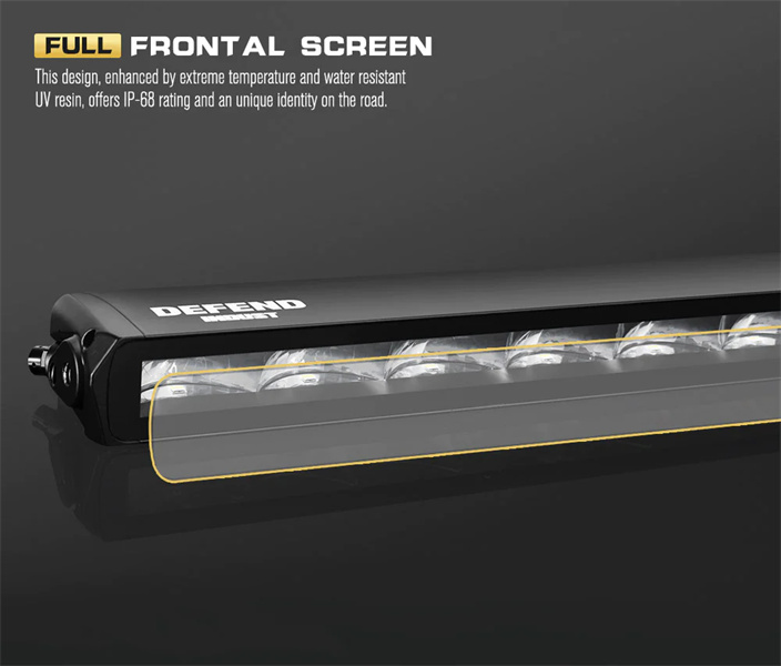 Defend Indust 20inch LED LIGHT BAR 1 Lux @ 432M IP68 Rating 6,000 Lumens ---5 years warranty