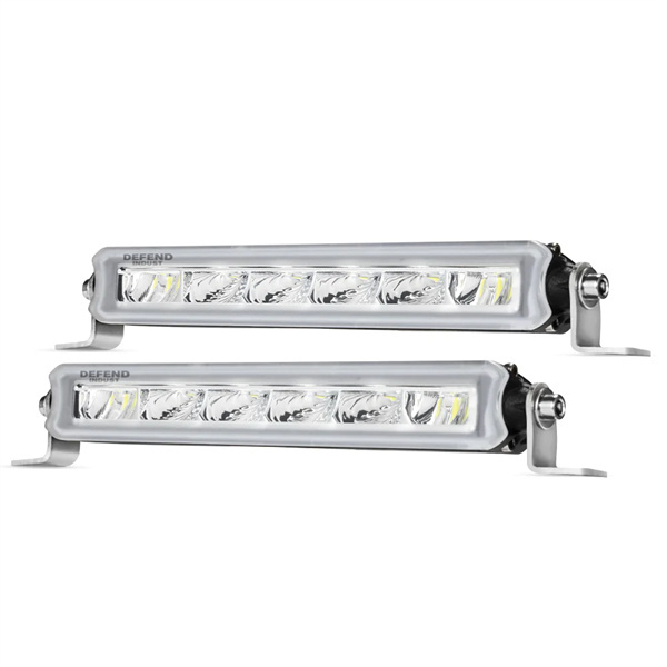 Defend Indust 7inch Led Light Bar 1 Lux @ 150M (Pair) IP67 Rating 2,000 Lumens