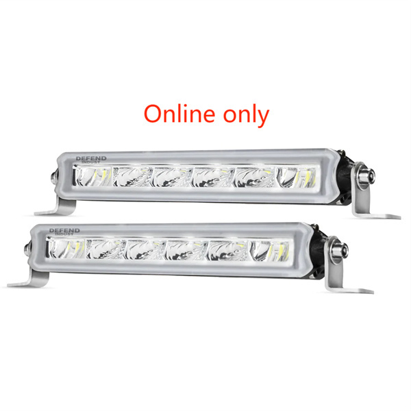 Defend Indust 7inch Led Light Bar 1 Lux @ 150M (Pair) IP67 Rating 2,000 Lumens