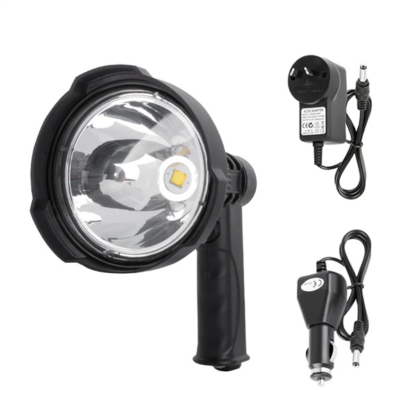 25W Handheld Spot Light Rechargeable LED Spotlight Hunting Shooting 12V - 1 Year Warranty