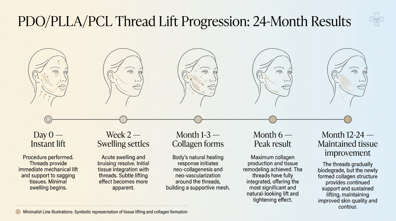 PDO/PLLA/PCL Thread Lift Progression