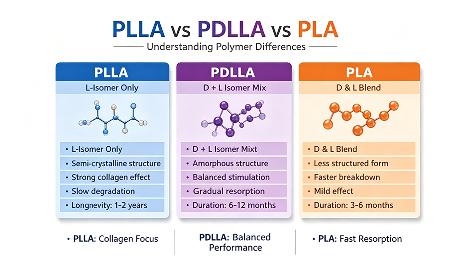 PLLA, PDLLA, and PLA