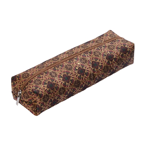 Custom eco-friendly cork pencil case/Lightweight brown cork pen bag/Waterproof reusable cork pencil bag