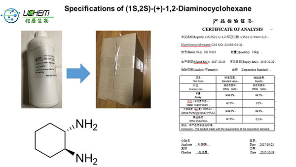 Wholesale Price (1S,2S)-(+)-1,2-Diaminocyclohexane CAS: 21436-03-3 in stock