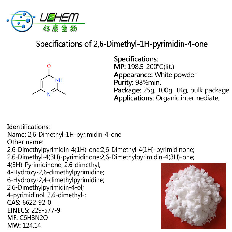 2,4-Dimethyl-6-hydroxypyrimidine good supplier CAS NO 6622-92-0