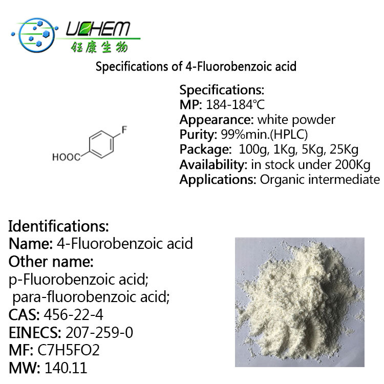 Manufacturer supplier 4-Fluorobenzoic acid CAS 456-22-4 with best price