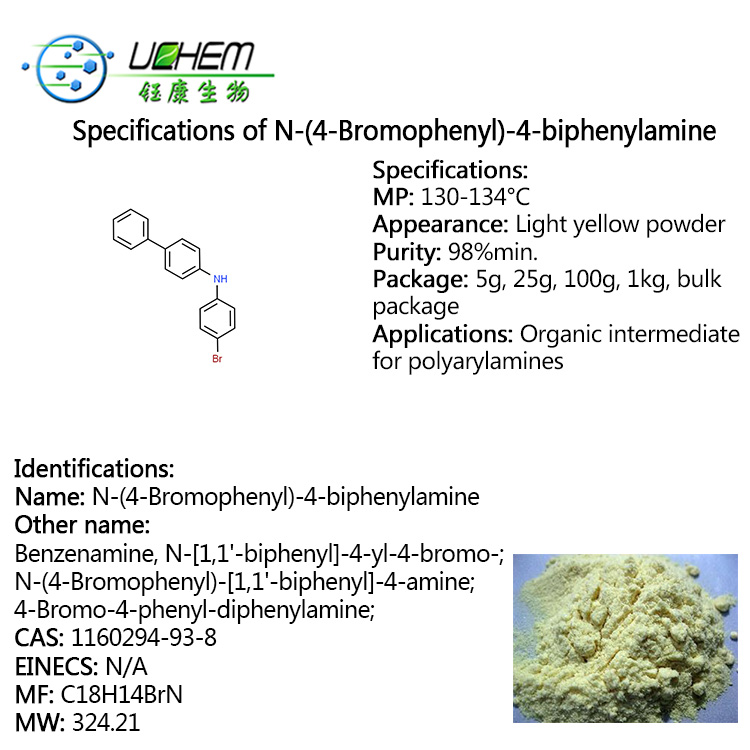 Big discount 98% N-(4-Bromophenyl)-[1,1'-biphenyl]-4-amine CAS 1160294-93-8