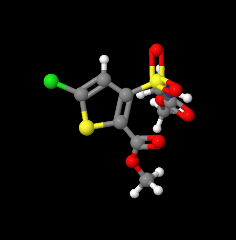 Hot sell 5-Chloro-3-[N-(methoxy-carbonyl-methyl)sulfamoyl]-2-thiophene carboxylic acid methyl ester CAS 906522-87-0