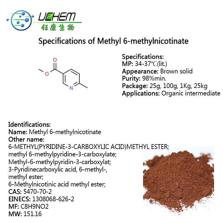 High quality Methyl 6-methylnicotinate CAS 5470-70-2 in factory
