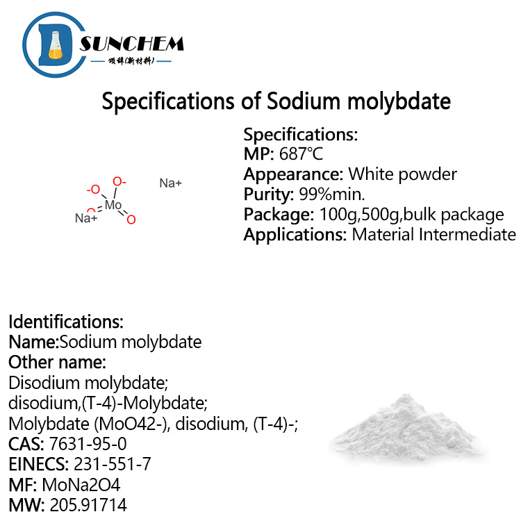 high quality Sodium molybdate CAS 7631-95-0 with best price