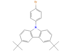 High purity 9-(4-Bromophenyl)-3,6-bis(2-methyl-2-propanyl)-9H-carbazole CAS 601454-33-5