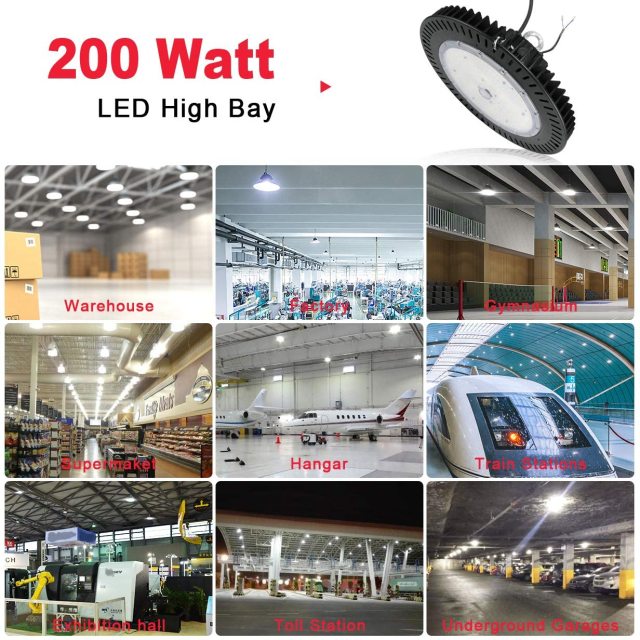 Ngtlight® 200W LED High Bay Light 29,000lm IP65 Waterproof Dimmable UL & DLC Listed