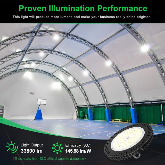 Ngtlight® 240W LED High Bay Light 33,000lm IP65 Waterproof Dimmable UL & DLC Listed