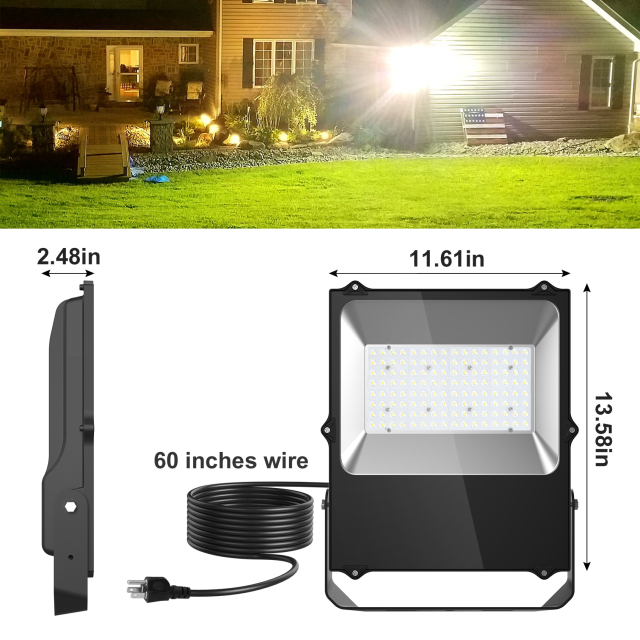 Ngtlight® 200W LED Flood Light Outdoor IP65 Waterproof 120 Degree Beam Angle 5 Years Warranty