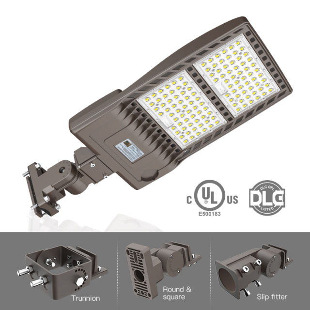 Ngtlight® 240W LED Parking Lot Light 33600LM 5000K LED Shoebox Street Lights Slip Fitter UL Listed DLC IP65 LED Area Light