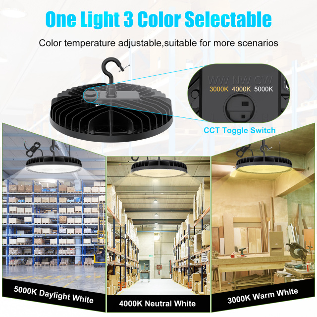 Ngtlight® 150W LED High Bay Light 21000LM (400W HID/HPS Equiv)5000K Dimmable IP65 Commercial Warehouse Lighting Fixture