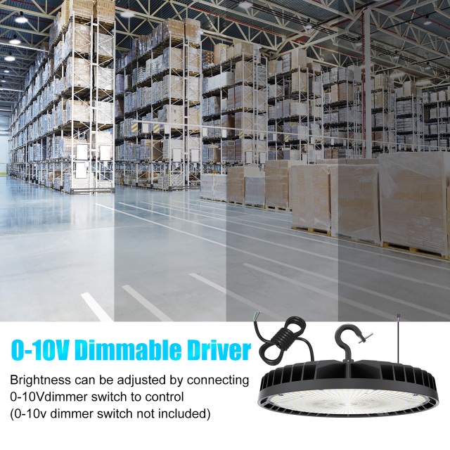 Ngtlight® 200W LED High Bay Light 28000LM (1000W HID/HPS Equiv)5000K Dimmable IP65 Commercial Warehouse Lighting Fixture