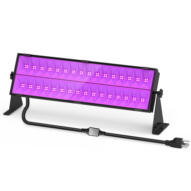 Ngtlight® 150W UV LED Black Light Bar With AC120V Plug IP65 Waterproof Blacklights With ON/Off Switch