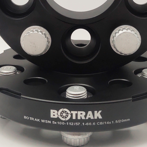BOTRAK WSN 5x100 to 5x112 vw to audi wheel spacer adapter 57.1mm spacer bore to 66.6mm wheel bore