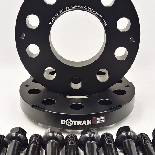 BOTRAK aerospace alloy aluminum 7075 t6 WS 10.5mm 12mm 15mm 20mm 5x112 wheel spacers fit mercedes benz