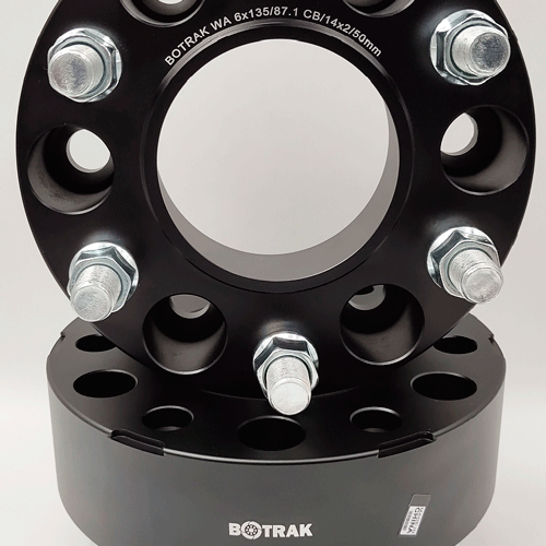 BOTRAK 6x135 wheel spacers 14x2 studs fit ford f-150 expedtion II lobo