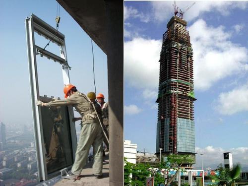 Aluminum curtain wall
