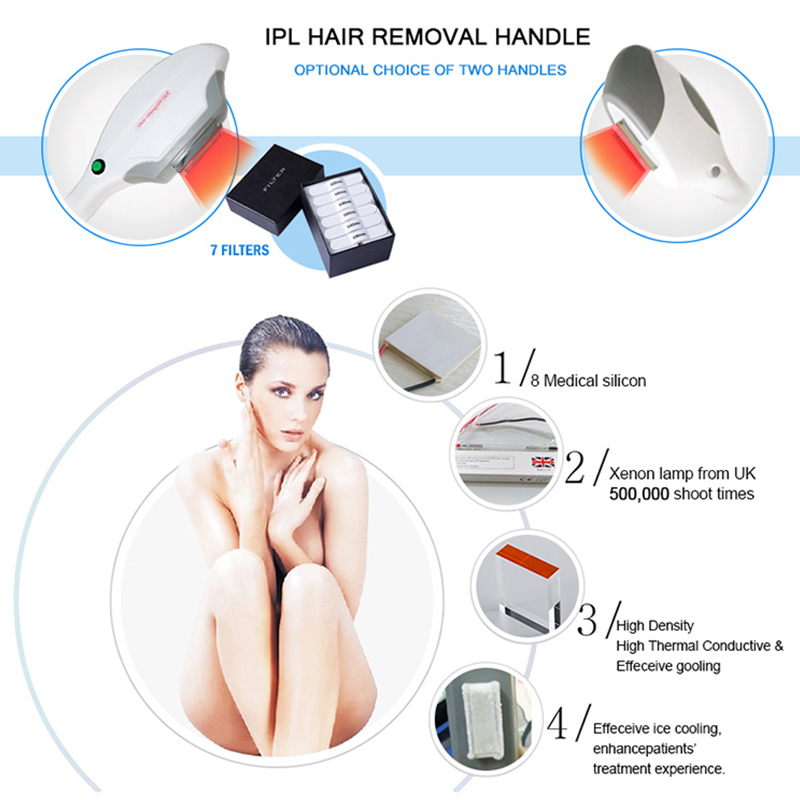 Vertical multifunctional IPL&nd yag laser machine