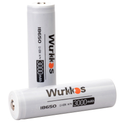 Wurkkos 18650 Rechargeable Batteries 3000mAh 3C discharge 2 Pieces/4 Pieces
