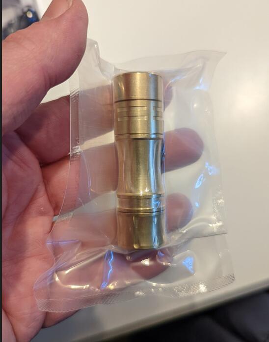 【Brass】Wurkkos TS10 Powerful Mini 14500 EDC Flashlight with 3* 90 CRI LEDs and Single Color Aux ,Anduril 2.0