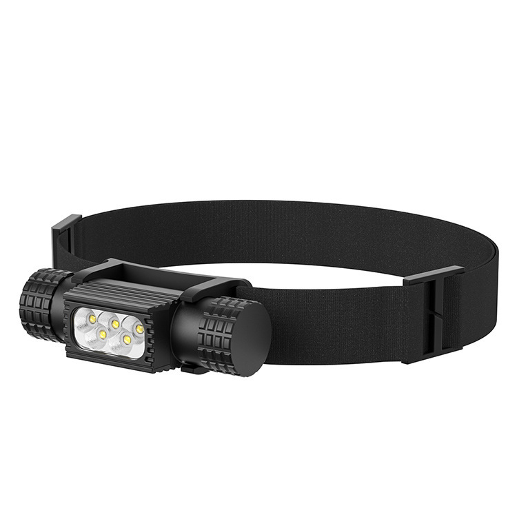 Rechargeable Headlamp H05B,  Powerful Head Light with 18650 Battery, 3*XPG3 White LED + 2*Red LED