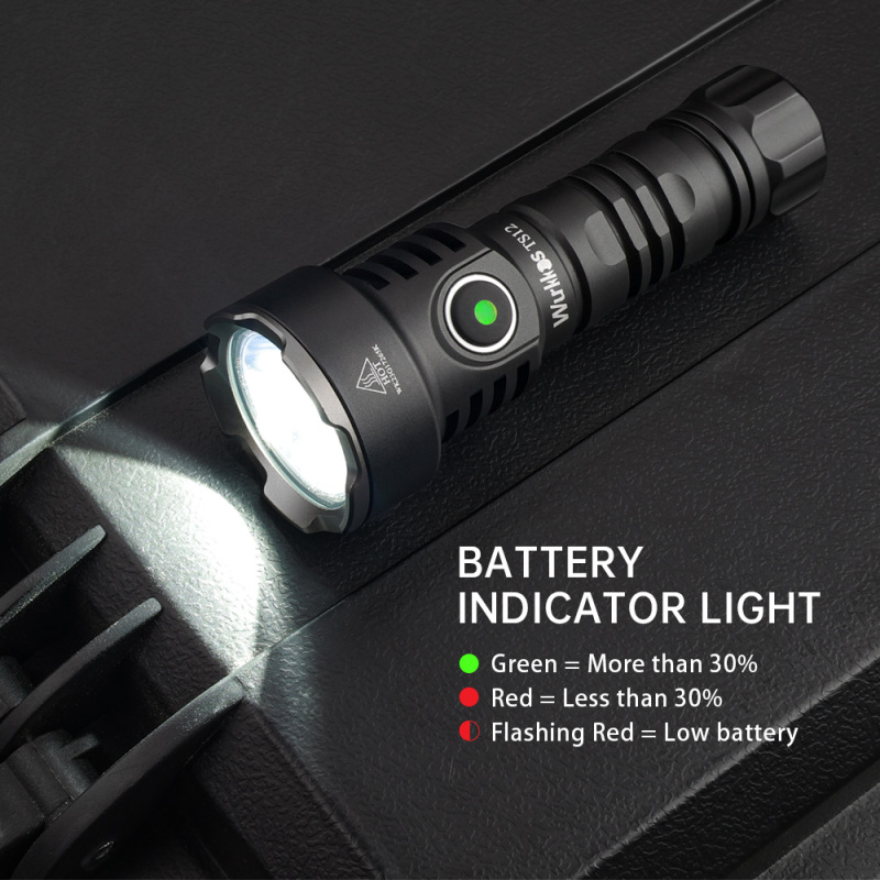 【New Release】Wurkkos TS12 Mini EDC Flashlight, 1050lm 432Meters Powerful Rechargeable Light with Bezel, Waterproof IP68