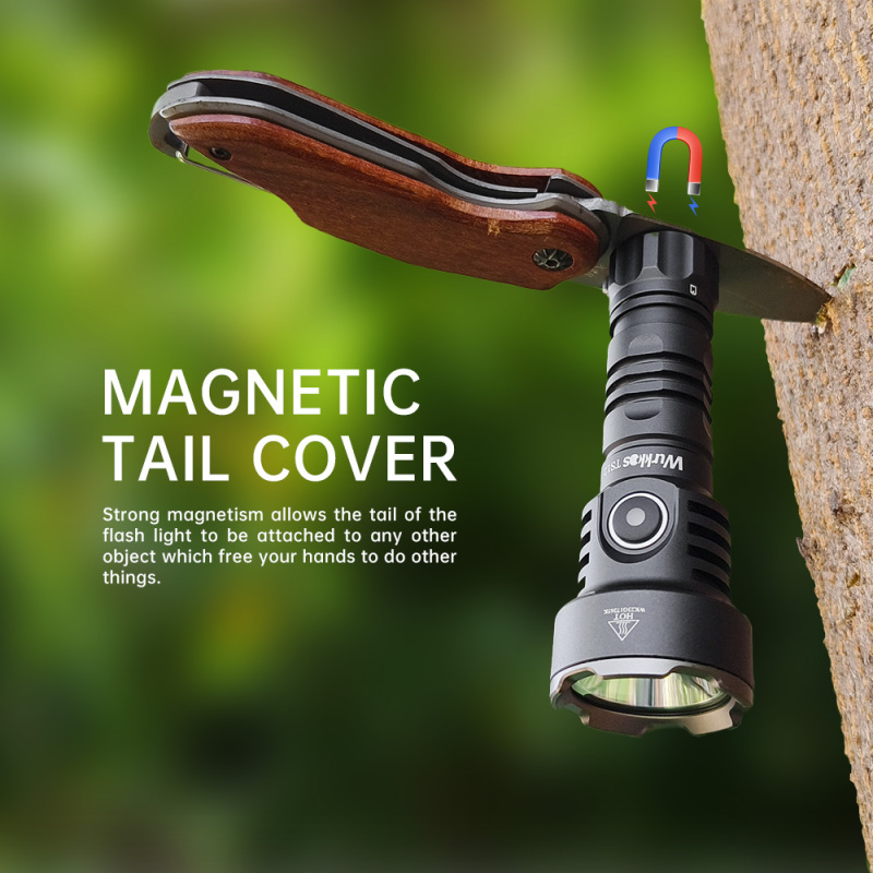 【New Release】Wurkkos TS12 Mini EDC Flashlight, 1050lm 432Meters Powerful Rechargeable Light with Bezel, Waterproof IP68