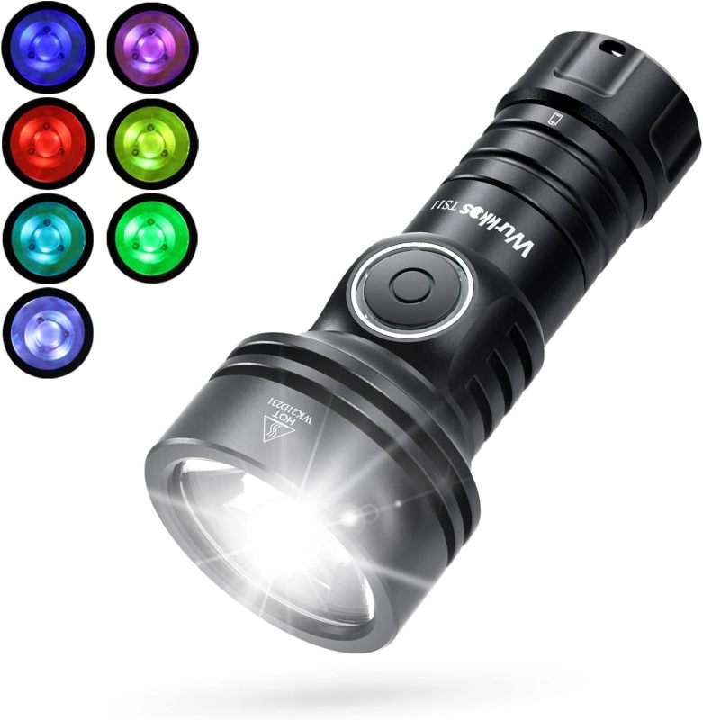 Wurkkos TS11 Powerful 2000LM Rechargeable EDC Flashlight SFT40 with RGB Auxiliary And RGB Switch, Anduril 2.0, IP68