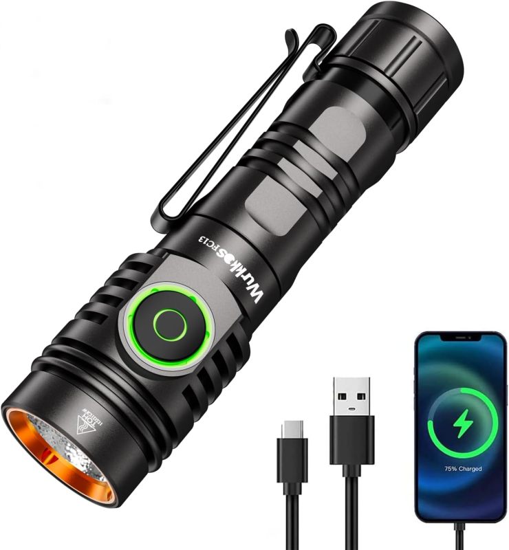 Wurkkos FC13 3500lm Flashlight reverse charging with RGB AUX Button Light / Anduril 2.0 / IP68