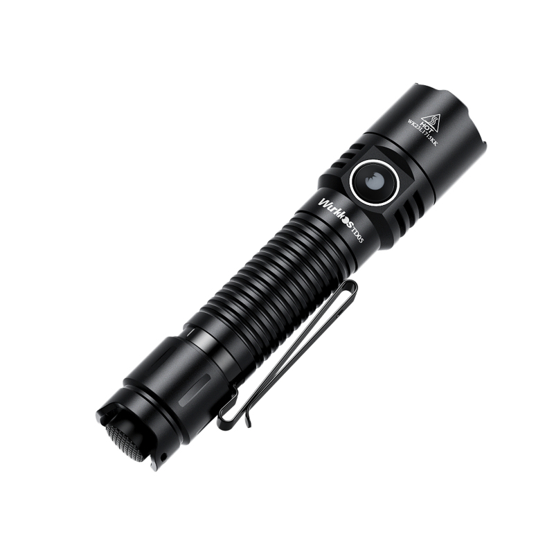 【New Release】Wurkkos TD05 18650 Rechargeable Tactical Flashlight ,1800lm Throw 373M Rotary with Side Switch&Tactical Tail Switch