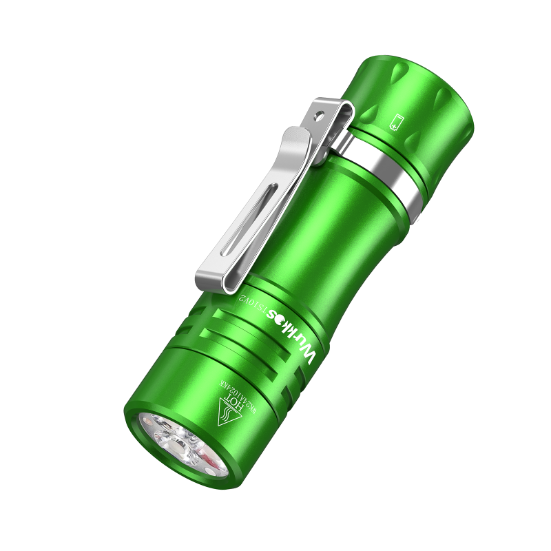【New Color】Wurkkos TS10 V2 14500 Powerful Mini  EDC Flashlight with 3* 90 CRI LEDs and 3* RGB Aux LEDs ,Anduril 2.0,Max 1400lm