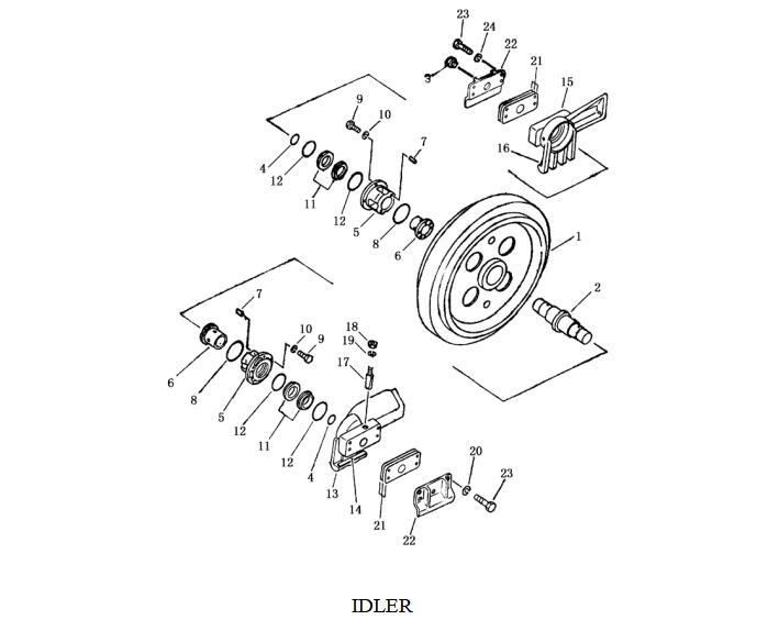 Shantui SD16 Front Ldler Assembly 16Y-40-03000,16Y-40-03300